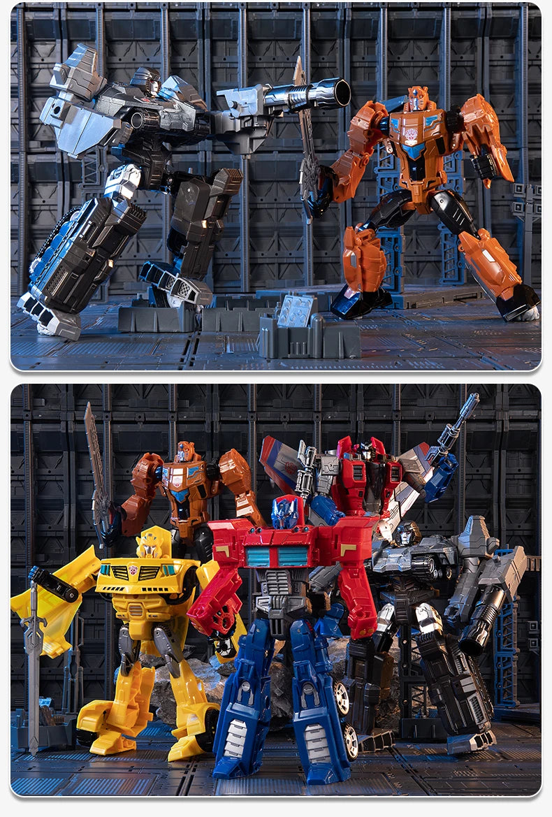 Anime Action Figures Dinosaur Robot Car