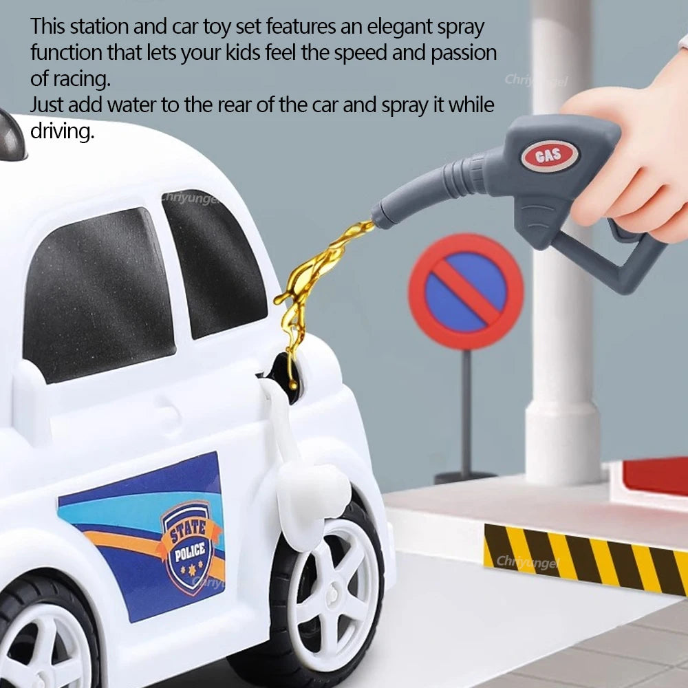 Gas Station Toy Set for Kids
