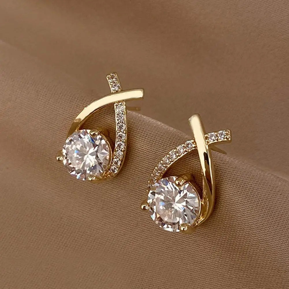 Fashion Cross Stud Earrings for Women & Girls