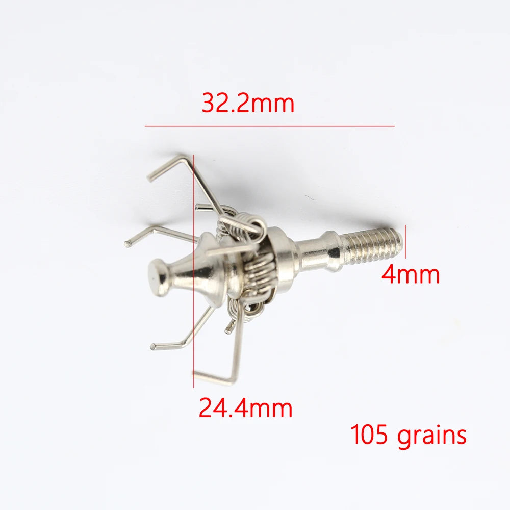 3pcs Arrow Broadheads – 100gn-160gn Tips for Compound, Recurve Bow & Crossbow Hunting
