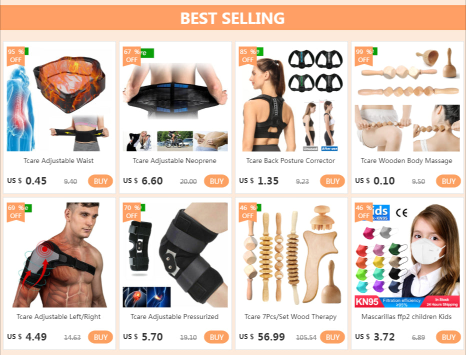 Tcare Adjustable Waist Tourmaline Self-Heating Magnetic Therapy Belt