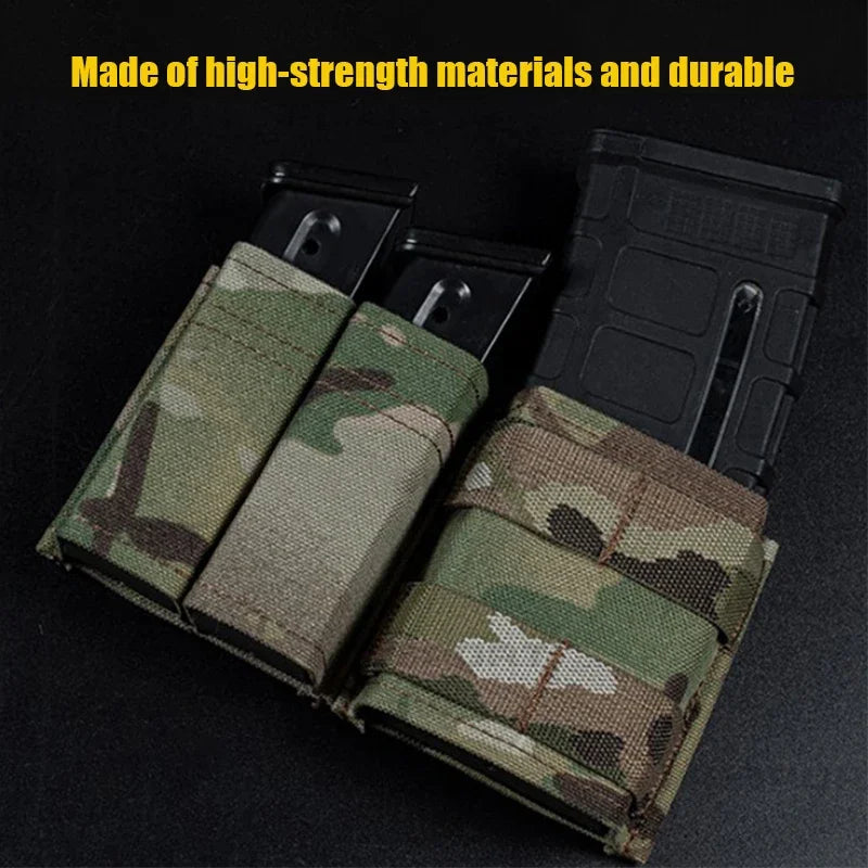 Outdoor Sport Pouch with KYWI Wedge Insert – 5.56 + 9MM MOLLE Hunting Bag