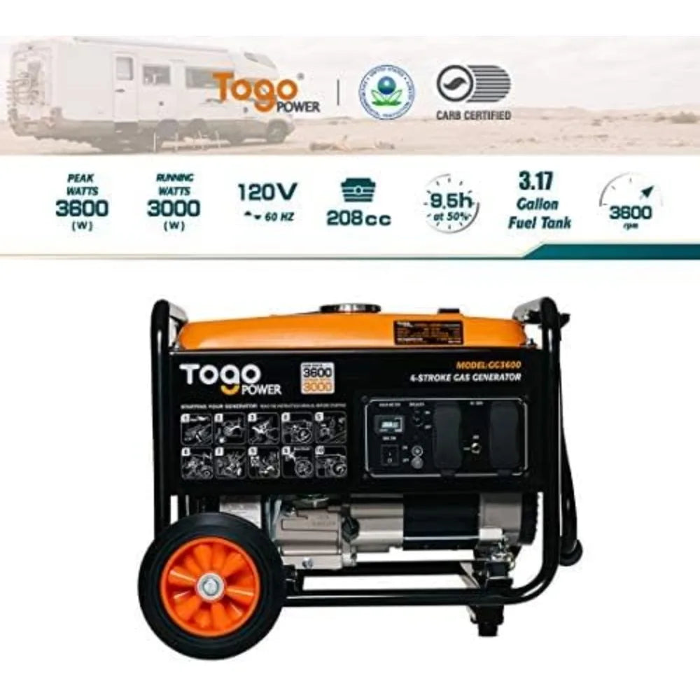 Portable Generator – 3600 Peak Watts Industrial Inverter