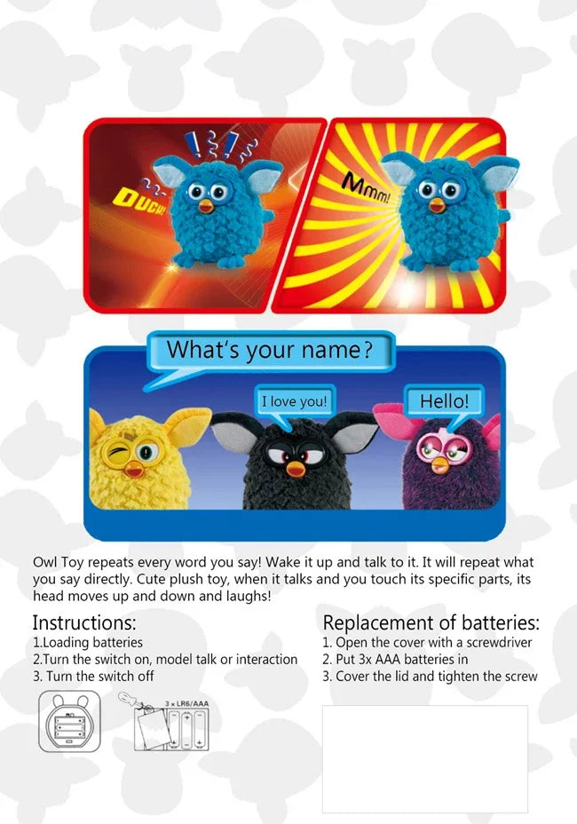 Hasbro Furby Plush Talking Electronic Pet Toy