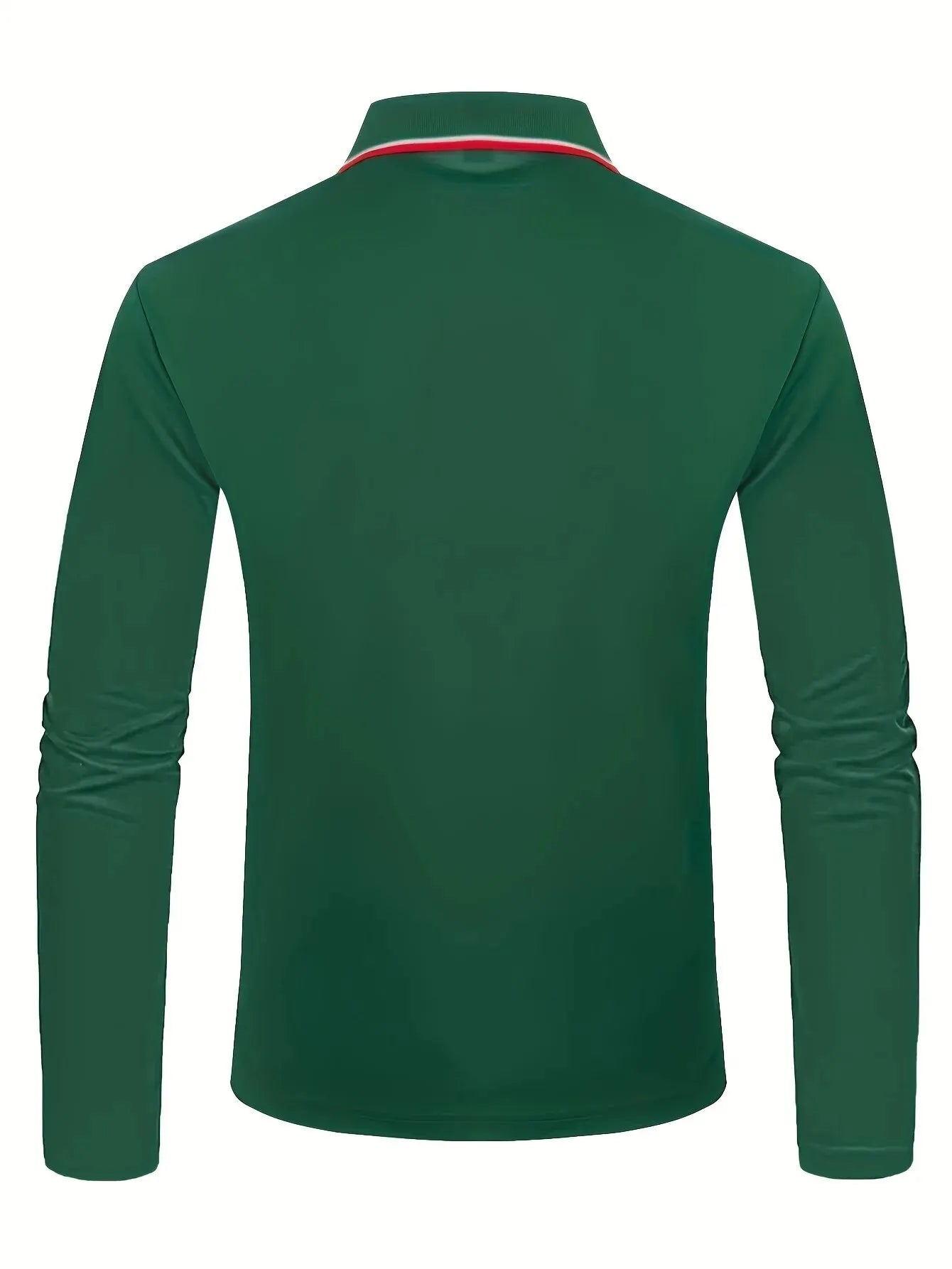 Men's Casual Long Sleeve Polo Shirt