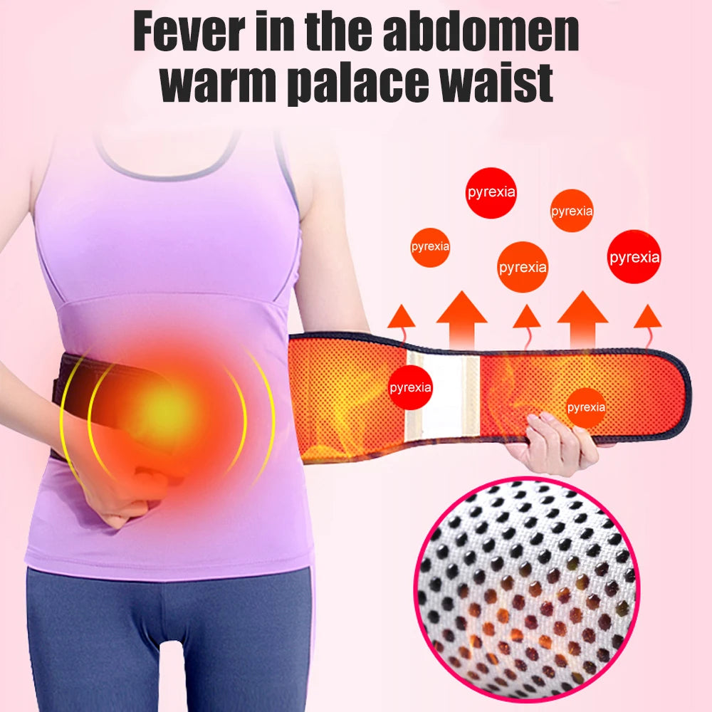Tcare Adjustable Waist Tourmaline Self-Heating Magnetic Therapy Belt