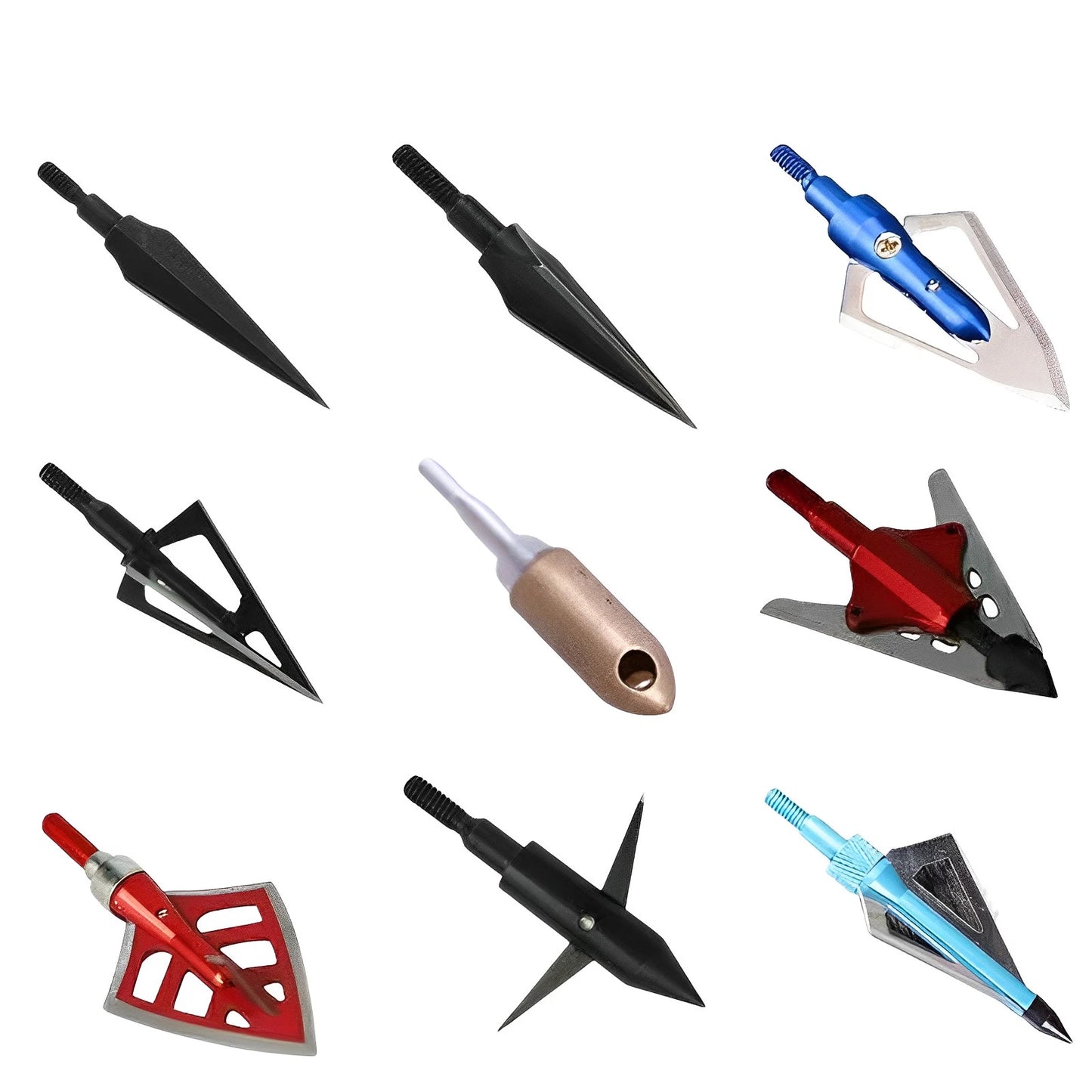 3pcs Arrow Broadheads – 100gn-160gn Tips for Compound, Recurve Bow & Crossbow Hunting