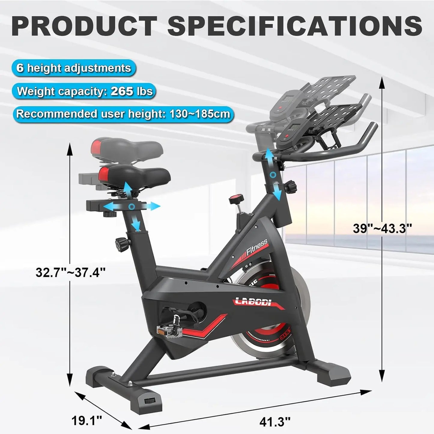 Stationary Indoor Cycling Exercise Bike