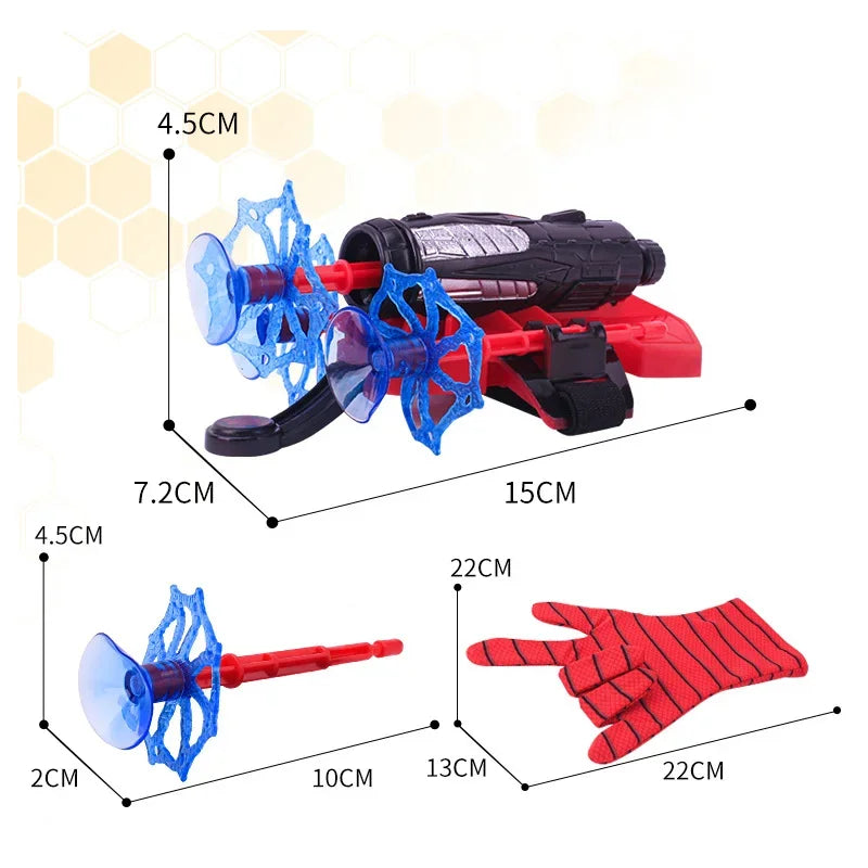 Cartoon Superhero Spider Silk Launcher Toy