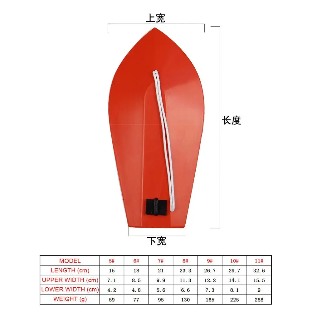 Plastic Red Deep Diver Plate Plan Fishing Tool