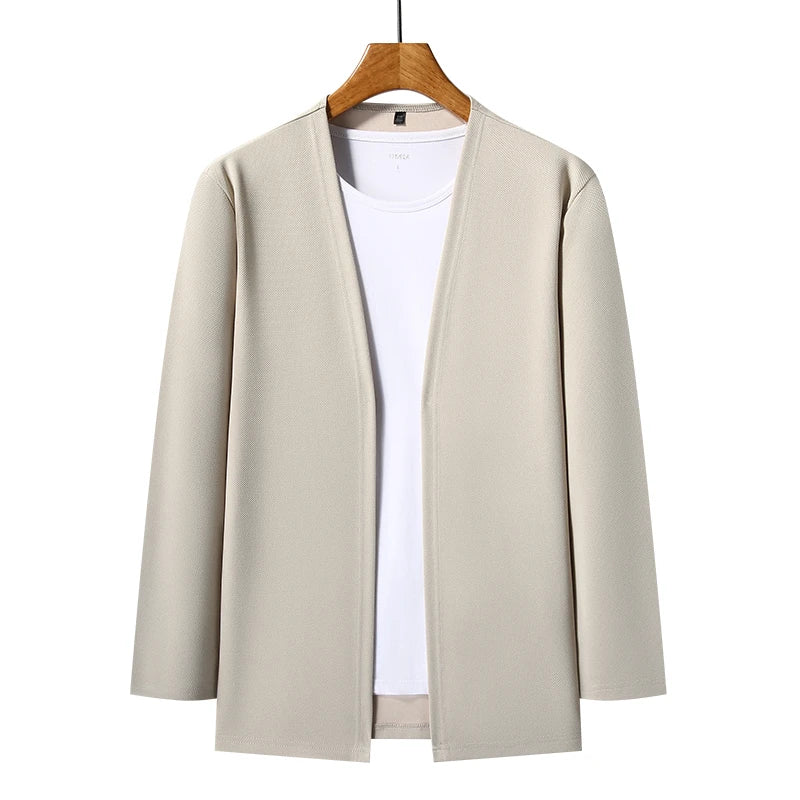 Men's Long Sleeved Cardigan Jacket