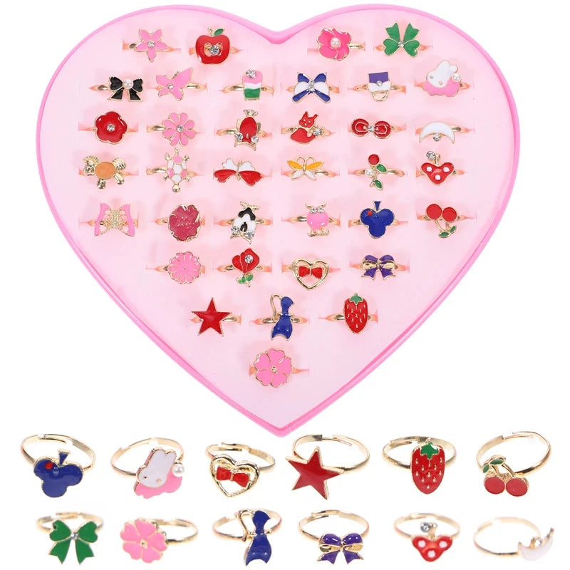 Children’s Adjustable Cartoon Rings