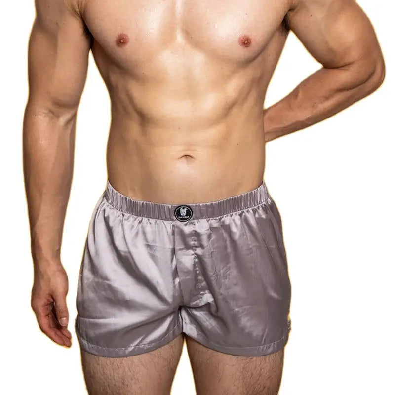 Men's Low-Rise Silk Smooth Boxer Briefs