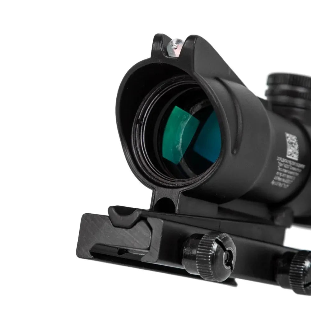 4X32 Hunting Riflescope with Real Fiber Optics & Illuminated Reticle