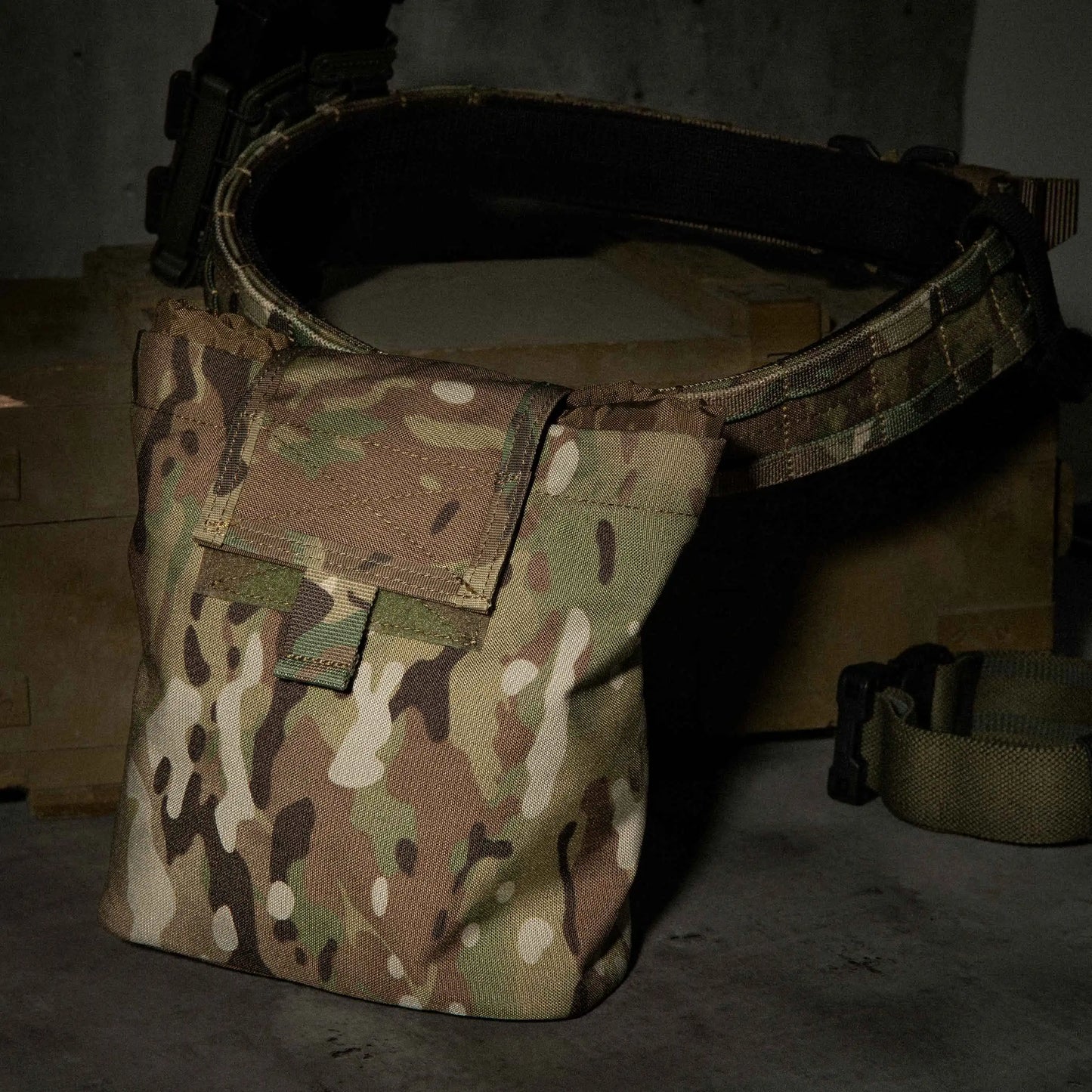 KRYDEX Tactical MOLLE Foldable Dump Pouch