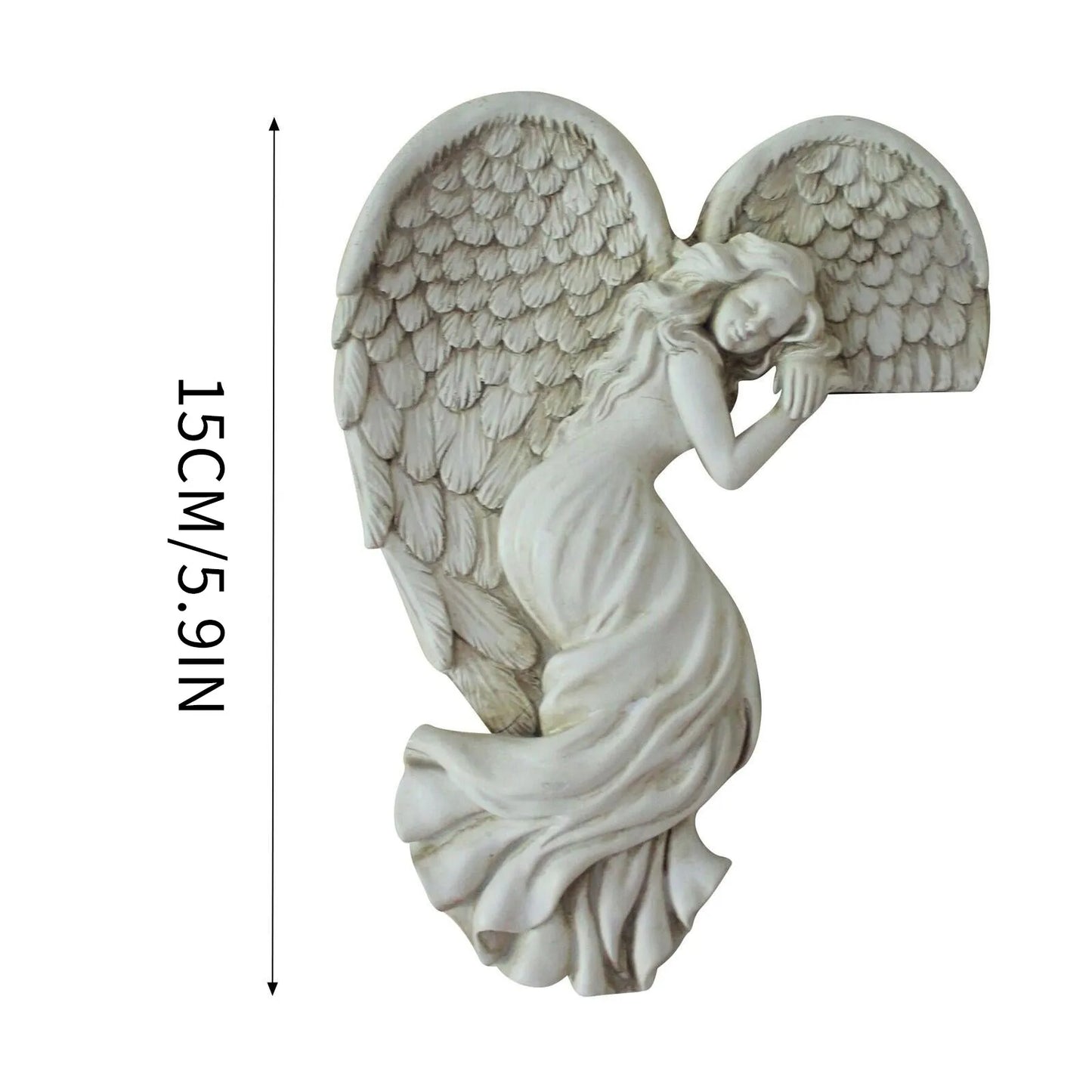 2PCS Resin Angel Door Frame Sculptures.