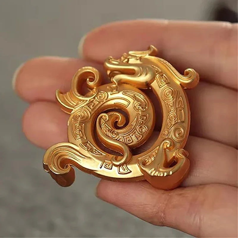Copper Chinese Dragon Incense Holder
