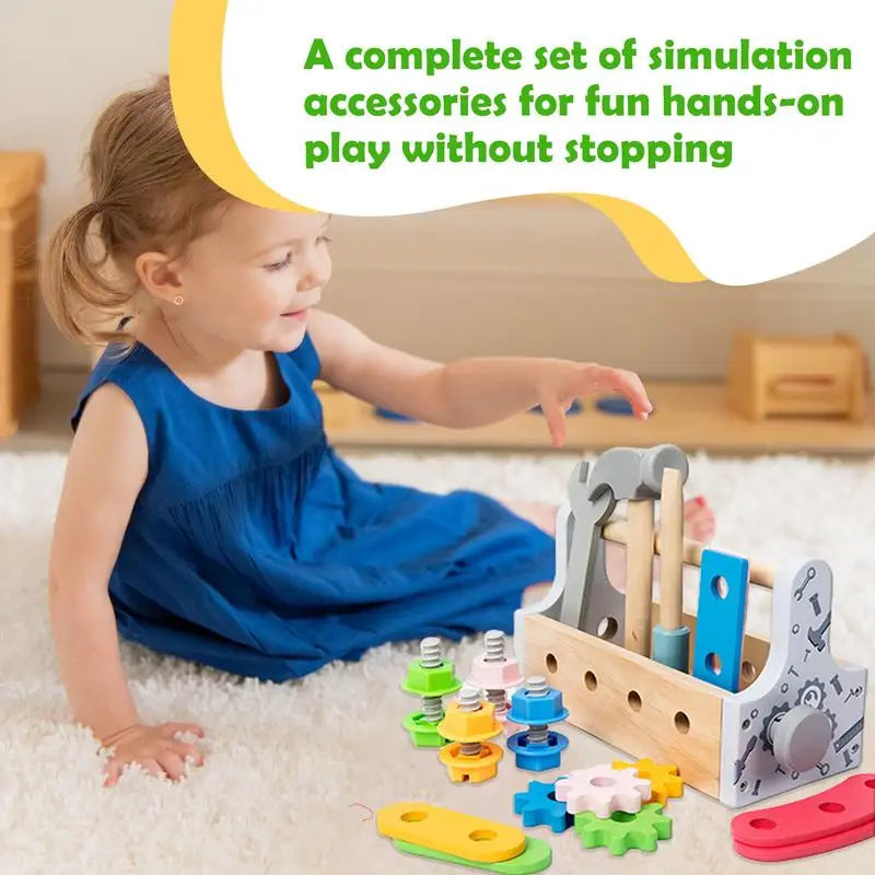 Wooden Tool Set for Kids