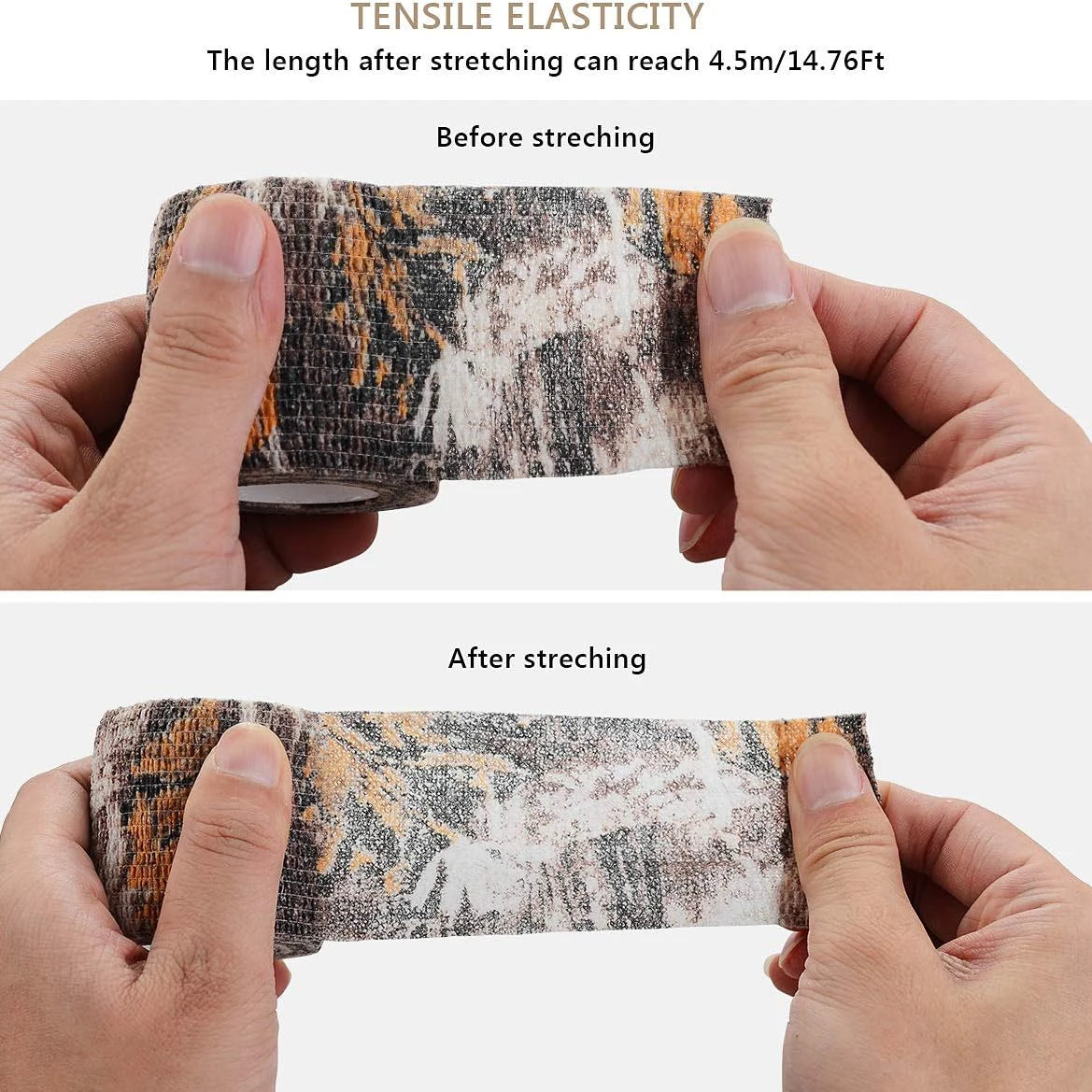 Camouflage Tape Wrap Military Army Hunting Self-Adhesive Protective Bandage