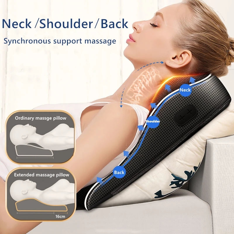 Jinkairui Electric Shiatsu Head Neck Cervical Traction Body Massager
