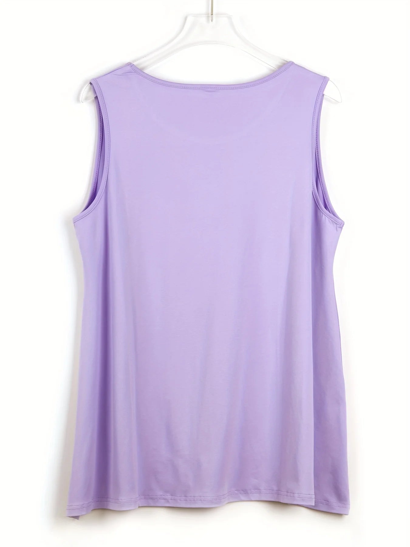 Plus Size Simple Solid Tank Top for Summer