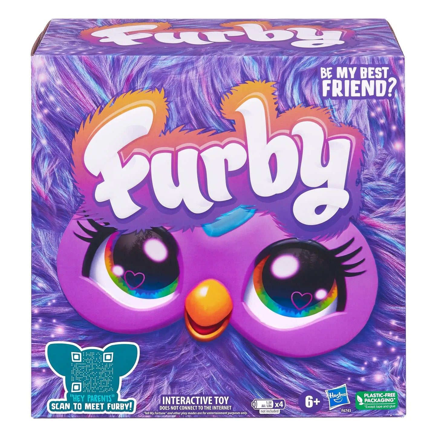 Original Furby Purple Coral Interactive Galaxy Edition Plush Toy