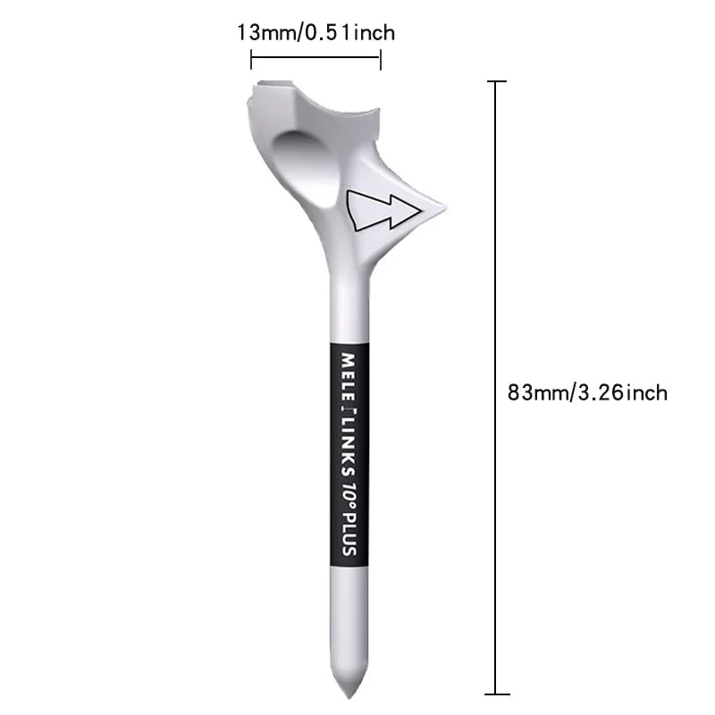 Rhombic Golf Tees with 10° Diagonal Insert – Zero-Drag Design for Enhanced Distance & Speed