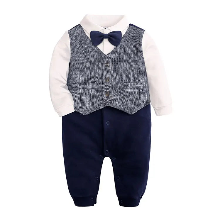 Gentleman Newborn Baby Clothes Boys Rompers