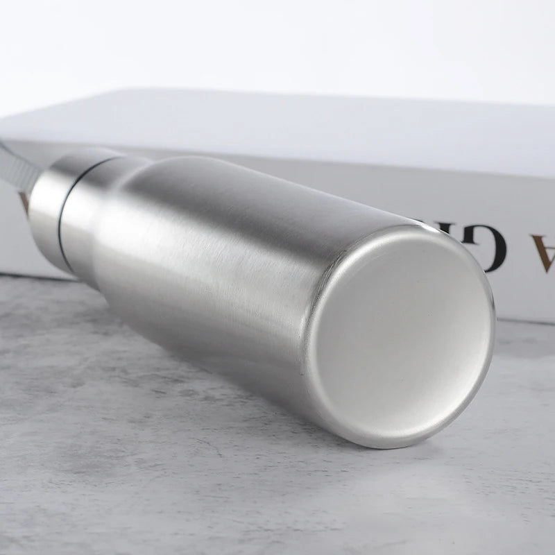 500ml/1000ml rugged stainless steel sports water bottle