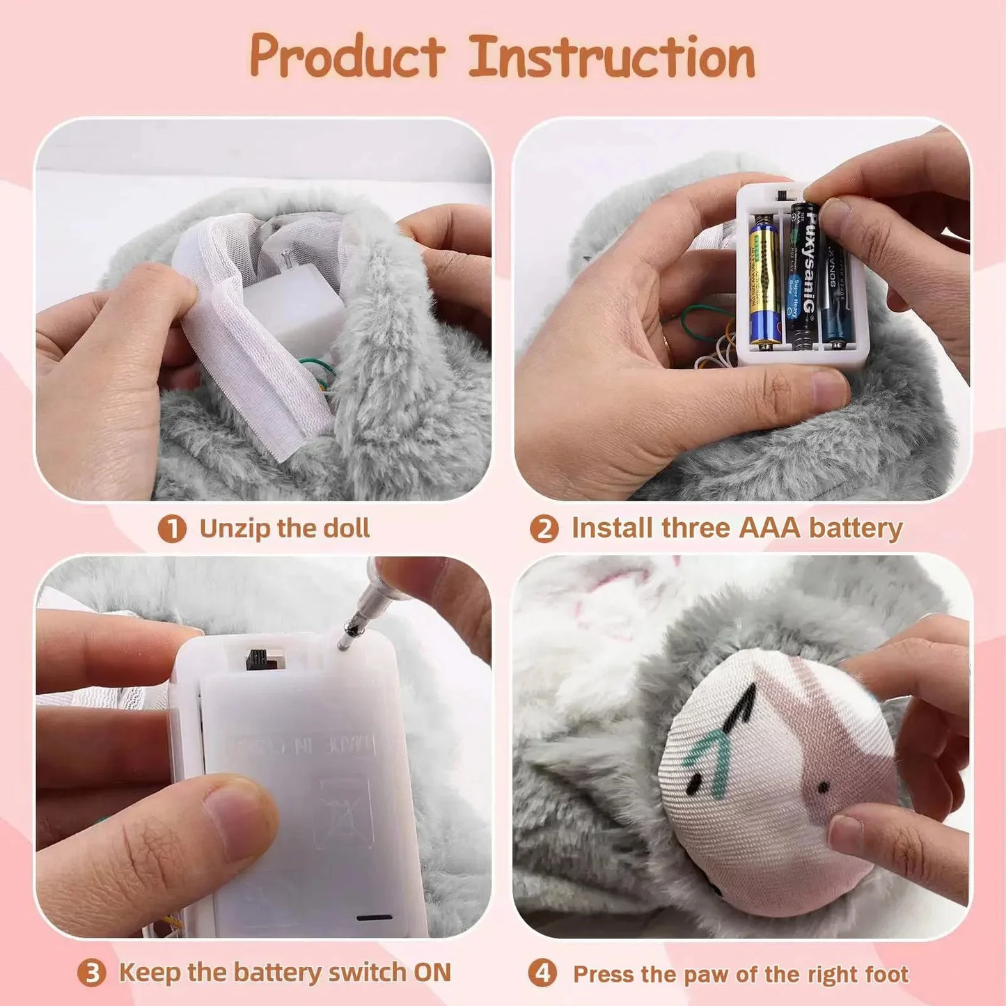 Baby Breath Soothing Bear Otter Plush Toy