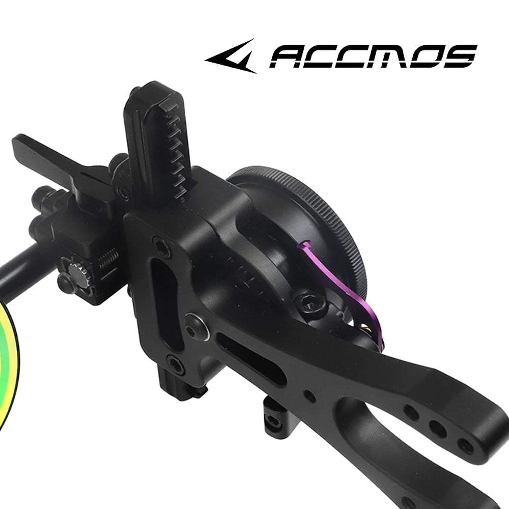Compound Bow Sight Eddie 1-Pin – Fast Aiming, Fine-Tune Long Bar Sight for Compound Bow Hunting & Arrow Shooting