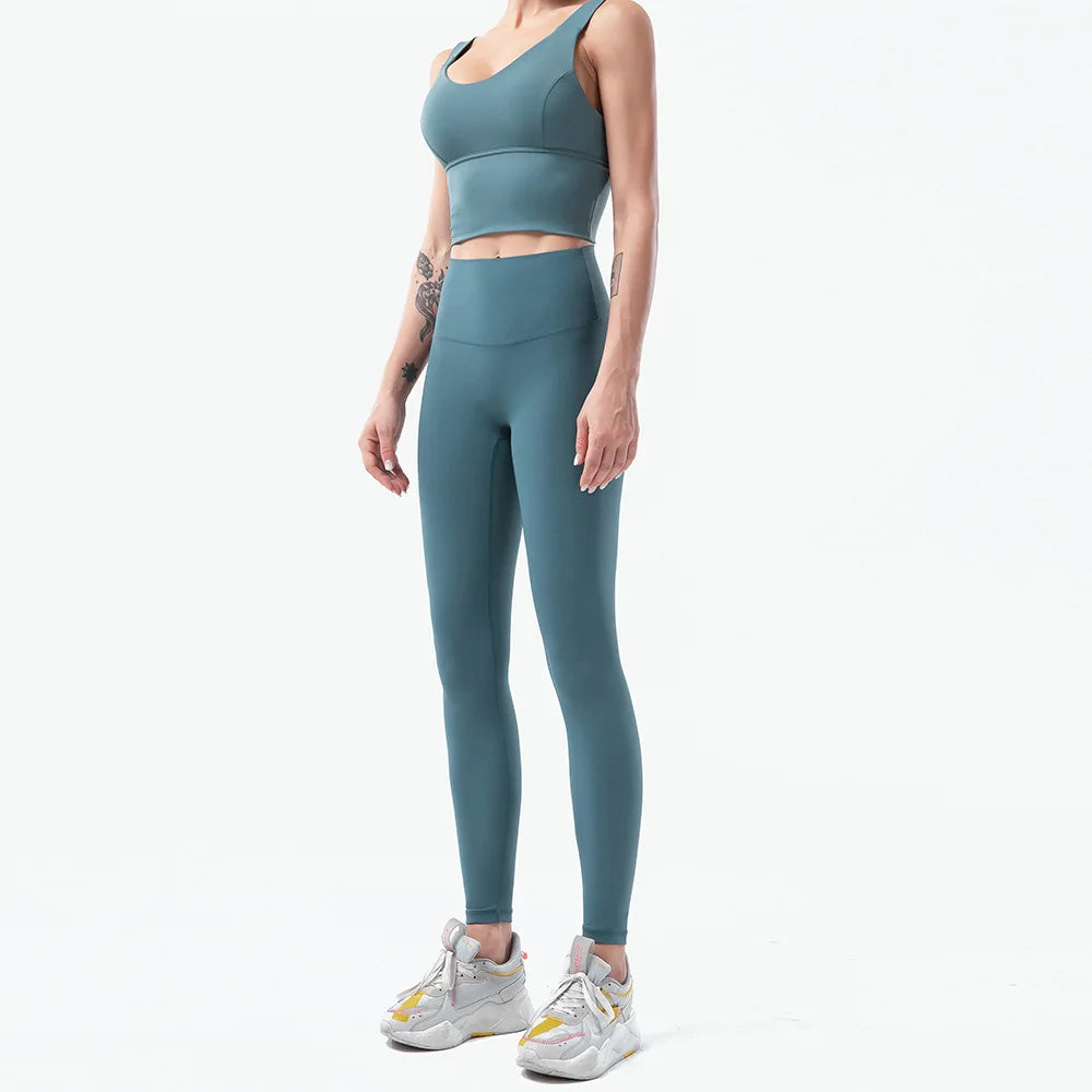 Naked-Feel Yoga Set Yoga Leggings Set