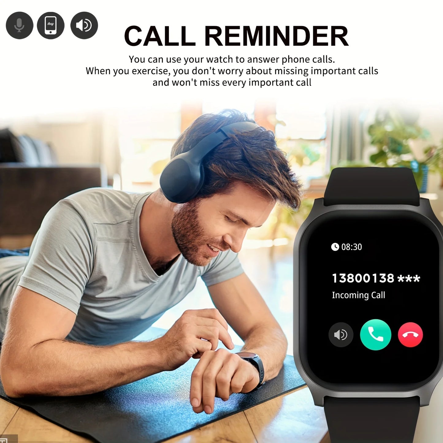 wireless calling/dial, multi-Sport mode, Smart watch