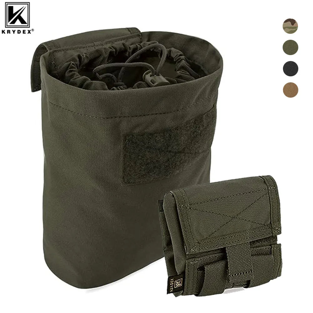 KRYDEX Tactical MOLLE Foldable Dump Pouch