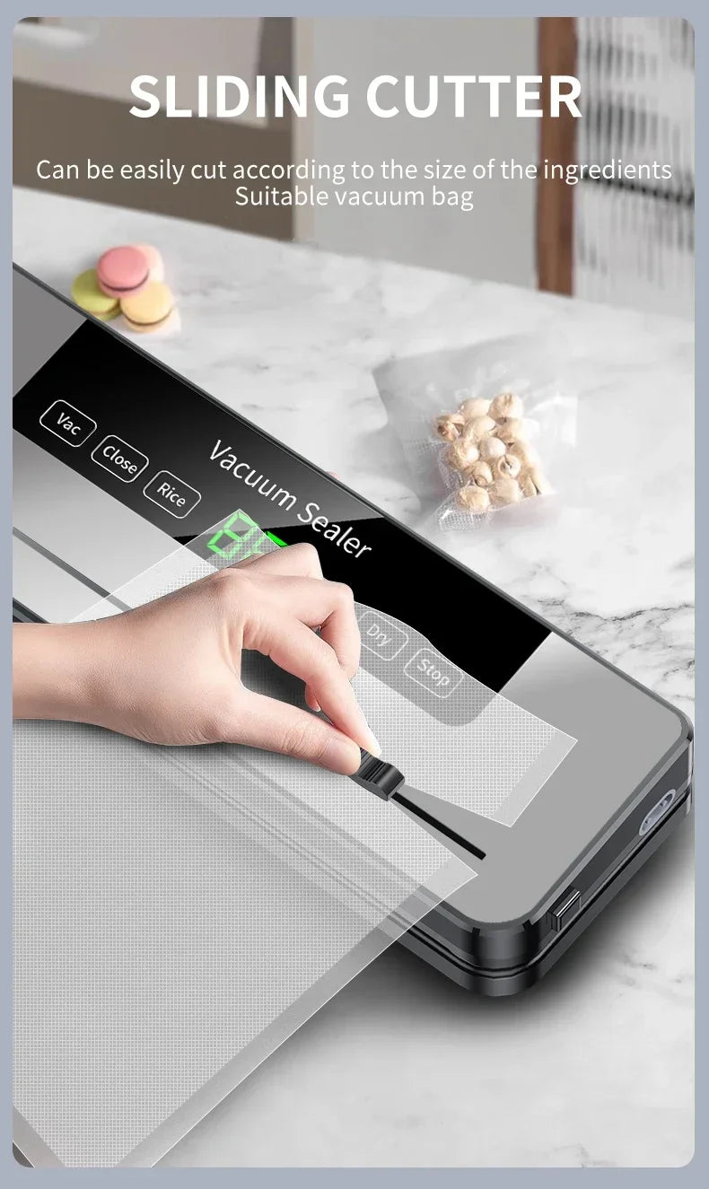 Electric Vacuum Sealer Built-in Cutter