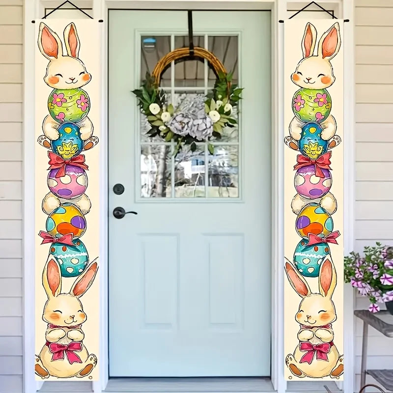 Happy Easter 2pcs Door Banner Set