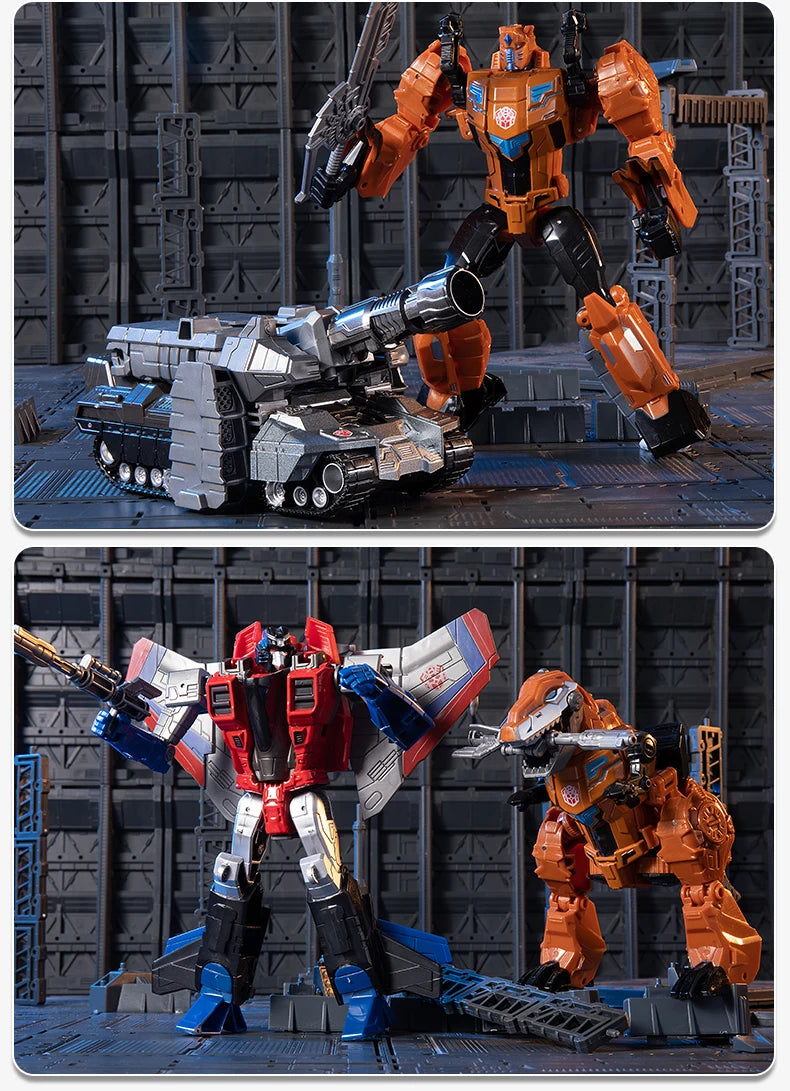 Anime Action Figures Dinosaur Robot Car