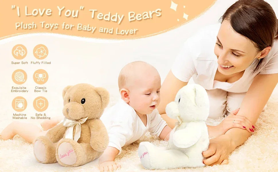 MorisMos "I Love You" Teddy Bear Set