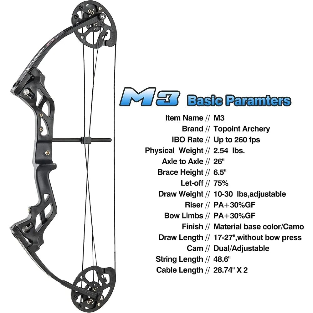 Archery Compound Bow Set – Perfect for Youth, Beginners & Adults