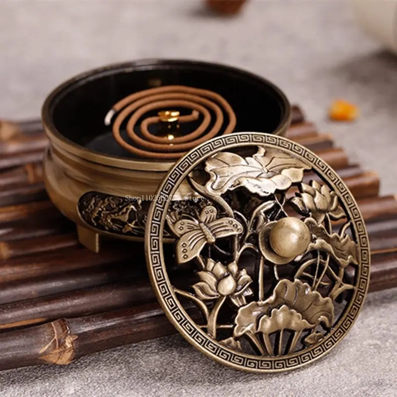 Pure Copper Antique Three-Legged Aromatherapy Stove