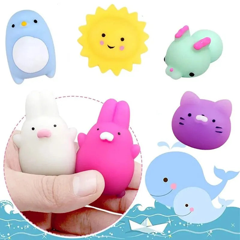 20Pcs Mini Cute Cartoon Animal Stress Relief Toys