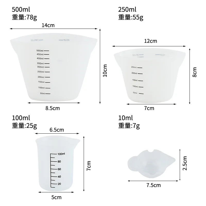 Food-Grade Silicone Measuring Cup