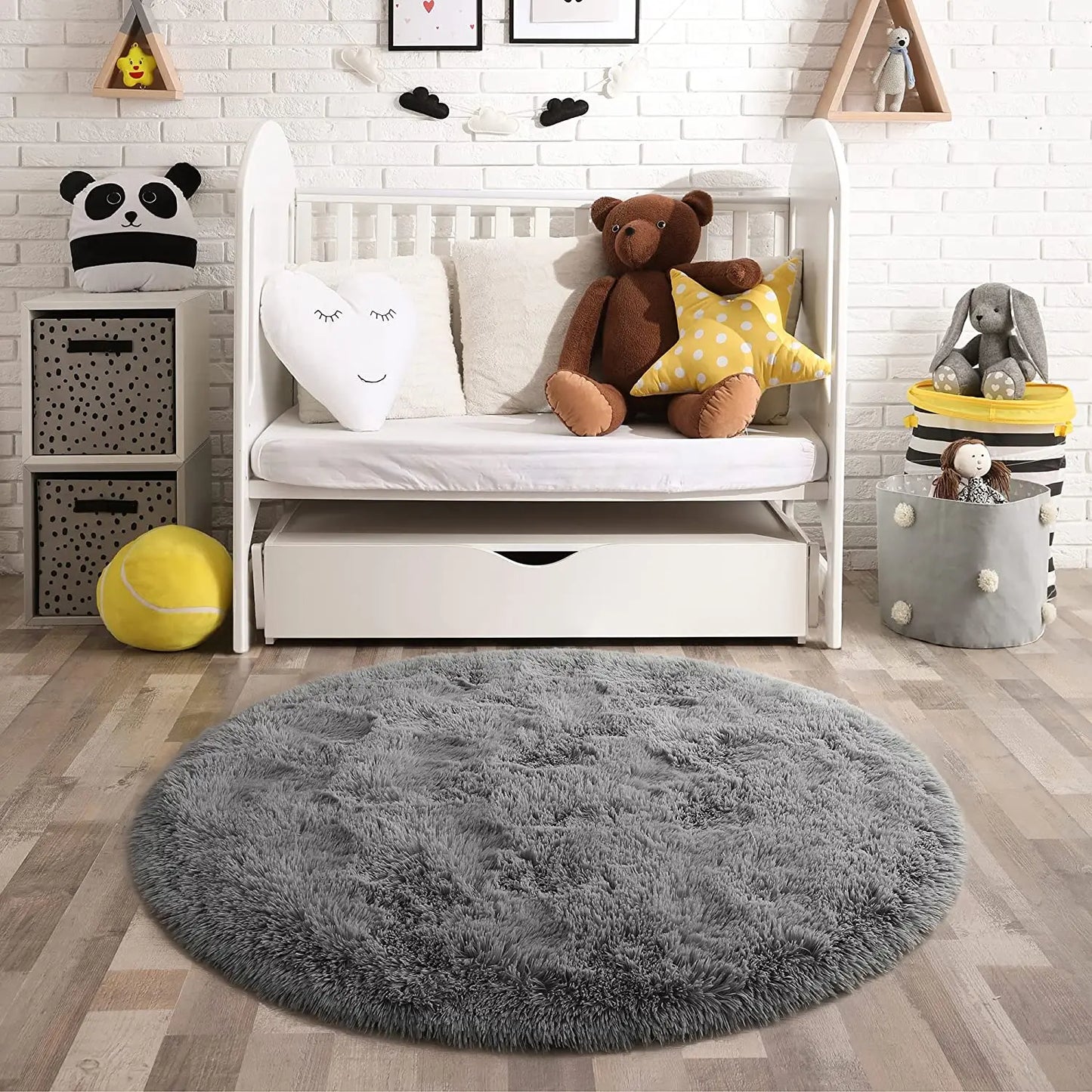 Round Thick Carpet for Living Room