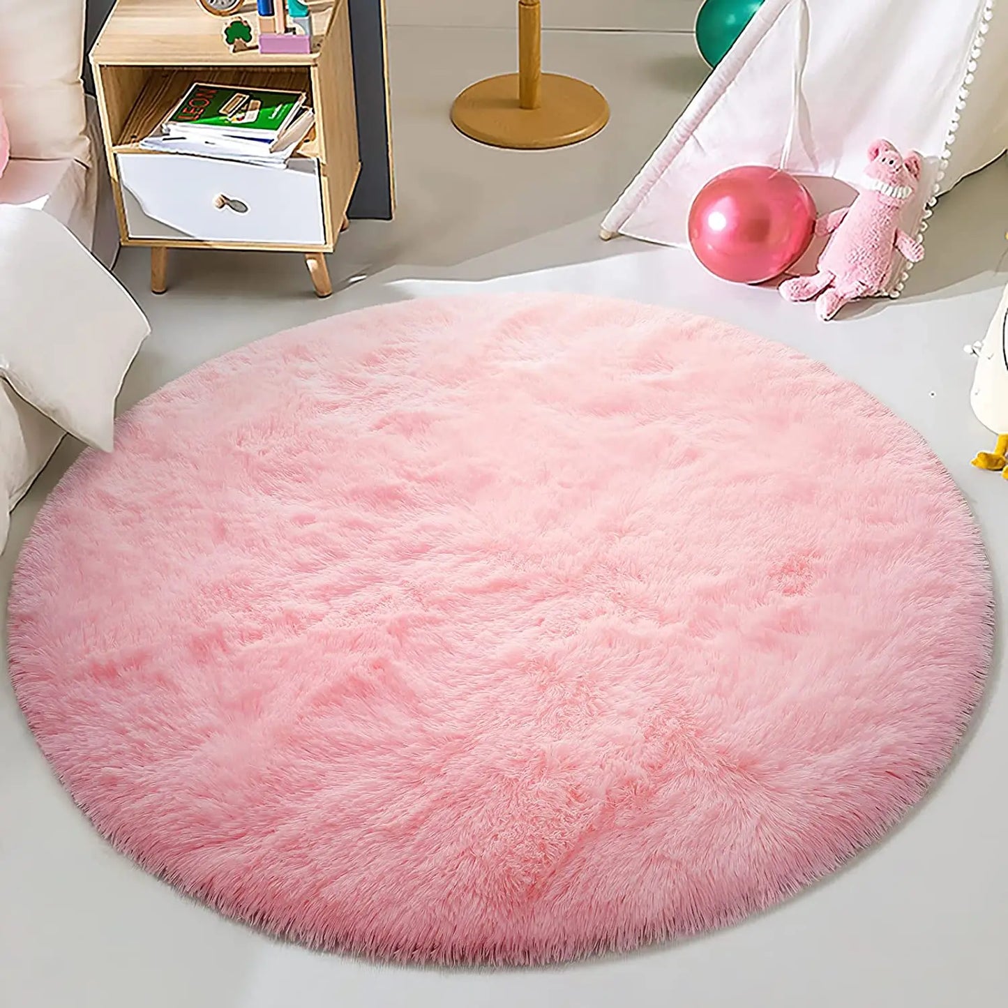 Round Thick Carpet for Living Room