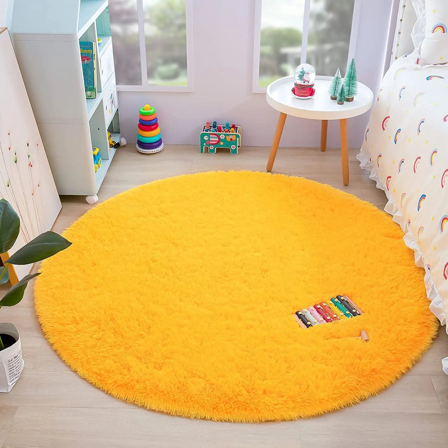 Round Thick Carpet for Living Room