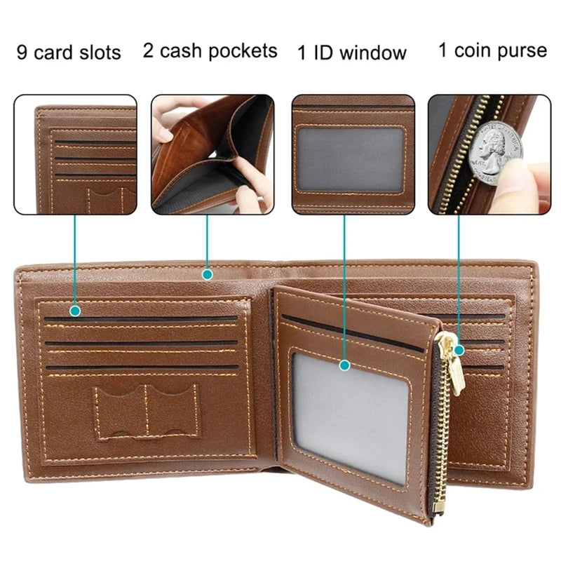 Picture Wallet Men Business Short Ultra-Thin