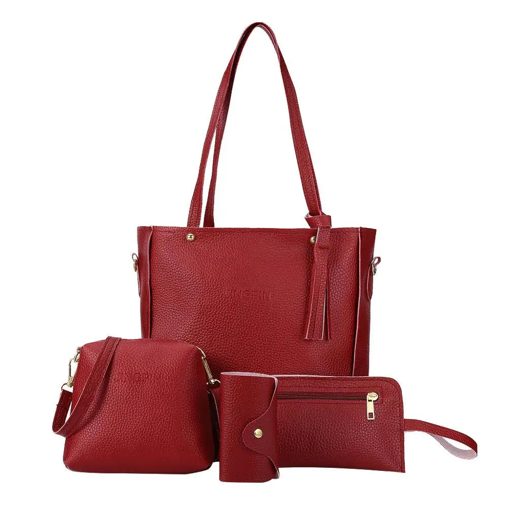 4pcs Woman Bag Set