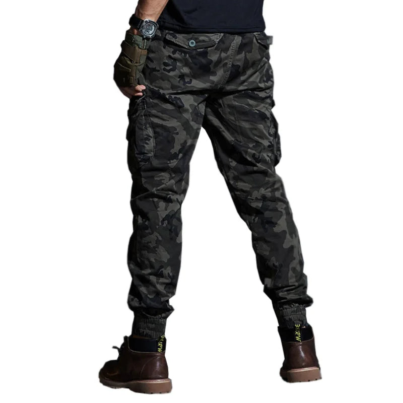High-Quality Khaki Casual Pants for Men – Tactical Joggers, Camouflage Cargo Pants, and Work Wear Trousers