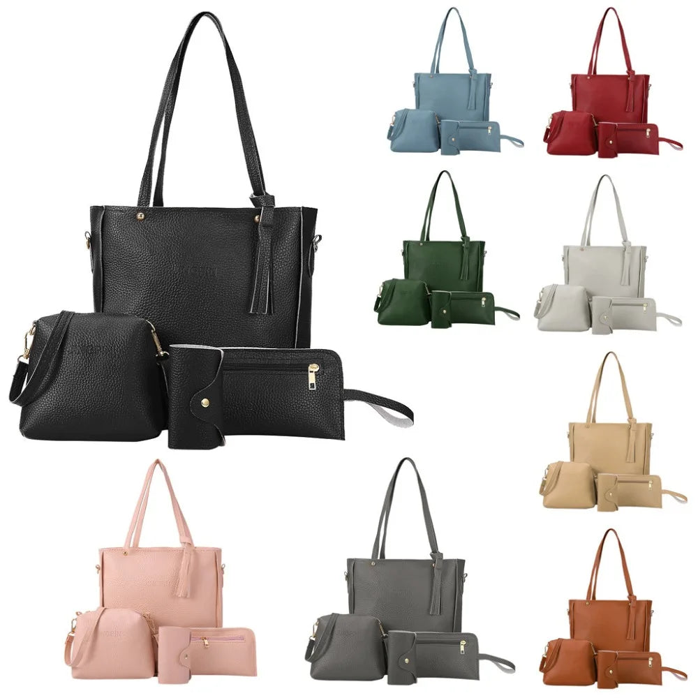 4pcs Woman Bag Set