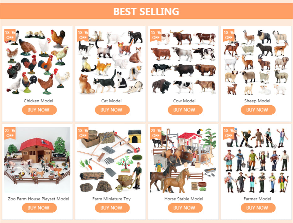 Farm Animal Model Action Figures